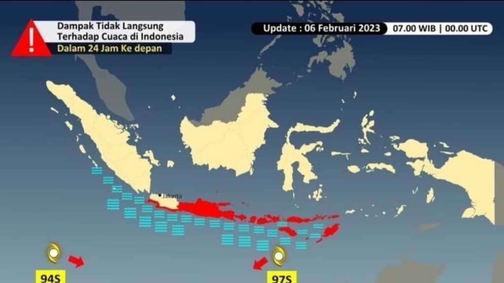 Waspada Cuaca Ekstrem 6 12 Februari BMKG Deteksi Bibit Siklon Tropis