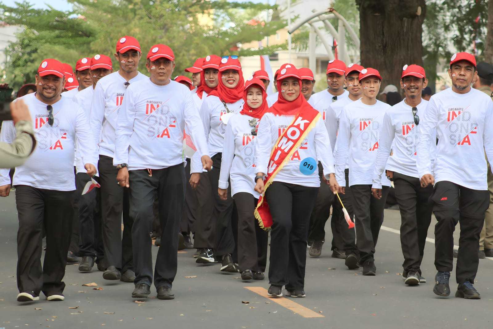 Semarak HUT Ke-78 RI, Instansi Se-Selayar Lomba Gerak Jalan - Celebesmedia